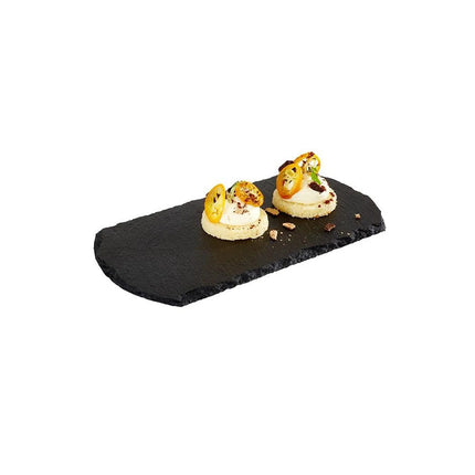 GGM Gastro (6 pcs) STARTER - Slate Serving Board - Natural Slate - 200x100mm - Black