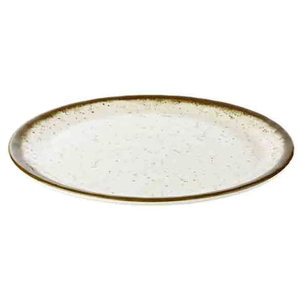 GGM Gastro (6 pcs) STONE ART | Platter - flat - Melamine - Ø300mm - White/Brown
