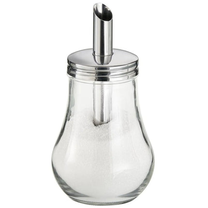 GGM Gastro (6 pcs) Sugar Pourer - Diner-Style - Glass - 250ml - Height: 150mm - with Single Spout