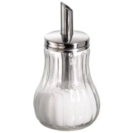 GGM Gastro (6 pcs) Sugar Pourer - Diner-Style - Glass - 250ml - Height: 150mm - with Single Spout