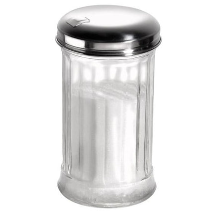 GGM Gastro (6 pcs) Sugar Pourer - Glass - 320ml - Height: 135mm - with Side Hole and Flap
