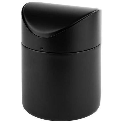GGM Gastro (6 pcs) Table top bin - Swing bin - 1.2L - 120x120x170mm - with removable swing lid; bayonet closure - Black - Stainless steel