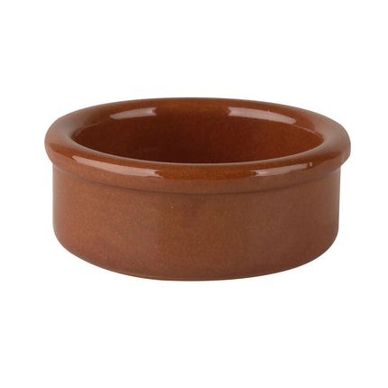 GGM Gastro (6 pcs) Tapas Butter Pot CLASSICO - 40ml - Ø 60mm - Height: 25mm - Brown
