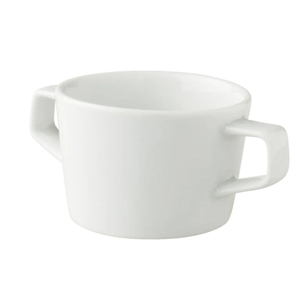 GGM Gastro (6 pcs) WHITE DELIGHT - Handled Soup Cup - Ø 100mm - 300 ml - White