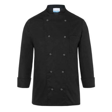 GGM Gastro (6 pieces) KARLOWSKY | Basic Chef Jacket – Unisex - Black - M - Press Studs