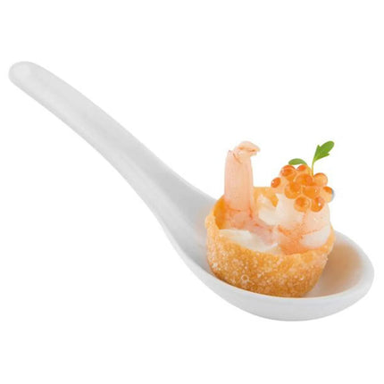GGM Gastro (60 pcs) Canape spoon - HONG KONG - Melamine - 130mm - White