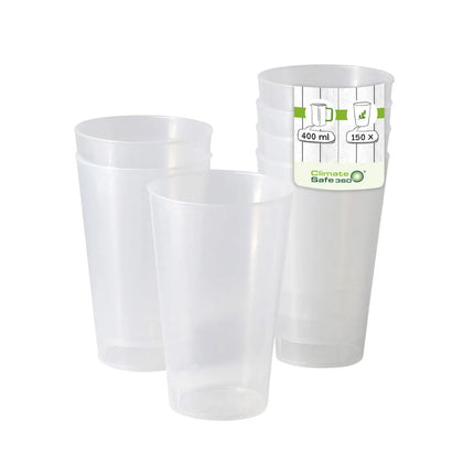 GGM Gastro (60 pcs) Polycarbonate Cup (reusable) - 400ml - Ø 85mm - Clear
