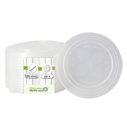 GGM Gastro (60 pcs) Reusable Lid - 166x157mm - Clear