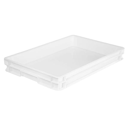 GGM Gastro (8 Cái) Khay Đựng Bột Pizza - 600x400mm - Cao 70mm - Polypropylene - Trắng