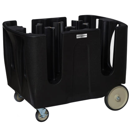 GGM Gastro Ambient Plate Dispenser - unheated - 1100mm - with wheels & 6 adjustable separating grids - max. 180 - 400 plates - Polyethylene