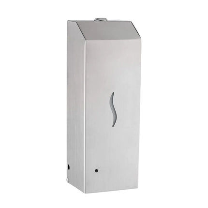 GGM Gastro Automatic Soap Dispenser - 1000ml - Stainless steel - wall mounted, touch‑free, automatic, refillable reservoir, lockable