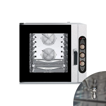 GGM Gastro Bakery-Electric Commercial Combi Oven - Manual Controls - 6x EN 600x400 - incl. Mounting brackets