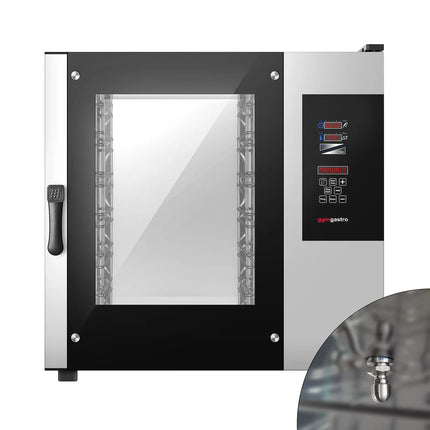 GGM Gastro Bakery-Electric Commercial Combi Oven - Touchscreen Controls - 6x EN 600x400 - incl. Core temperature probe, HACCP monitoring, USB, Inner rack