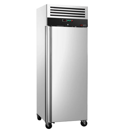 GGM Gastro Bakery Freezer Stainless steel PREMIUM - EN 600x800mm - 612L - with 1 door & On castors - Black front