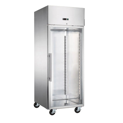 GGM Gastro Bakery Fridge Stainless steel ECO - EN 600x800mm - 737L - with 1 glass door - On castors