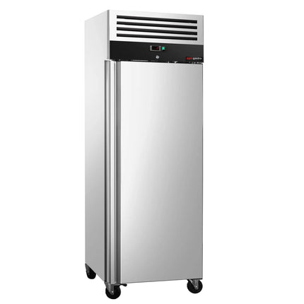 GGM Gastro Bakery Fridge Stainless steel PREMIUM - EN 600x800mm - 612L - with 1 door - Black - On castors