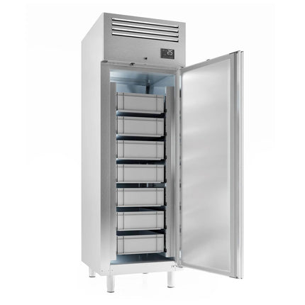 GGM Gastro Bakery Fridge Stainless steel PREMIUM PLUS - EN 600x400mm - 560L - with 1 door & 7x fish containers