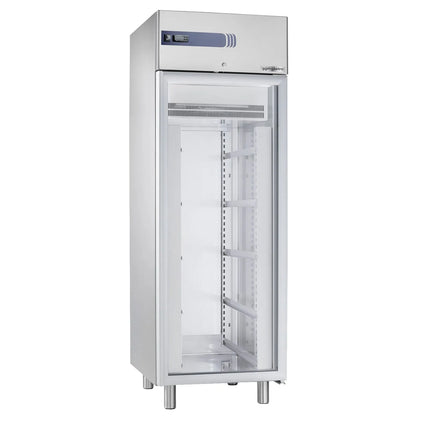 GGM Gastro Bakery Fridge Stainless steel PREMIUM PLUS - EN 600x400mm - 585L - with 1 glass door