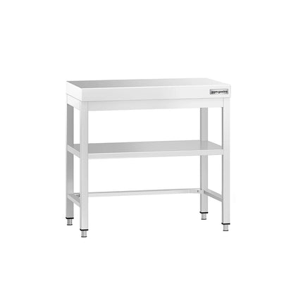 GGM Gastro Bàn Inox Trung Tâm PREMIUM - 700x600mm - Có Kệ Dưới - Có Thanh Giằng Chéo