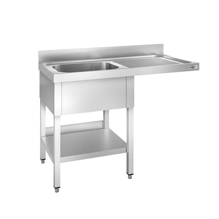 GGM Gastro Bàn Rửa Máy Rửa Bát PREMIUM - 1400x600mm - 1 Chậu - Bàn Ráo Bên Phải