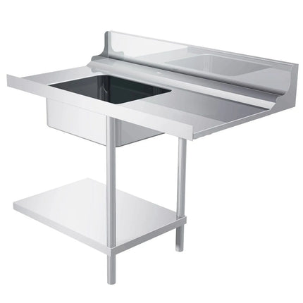 GGM Gastro Bàn Vào Máy Rửa Chén Băng Chuyền - 1200mm - Lắp Phải - 1 Chậu - Cho Dòng DS430