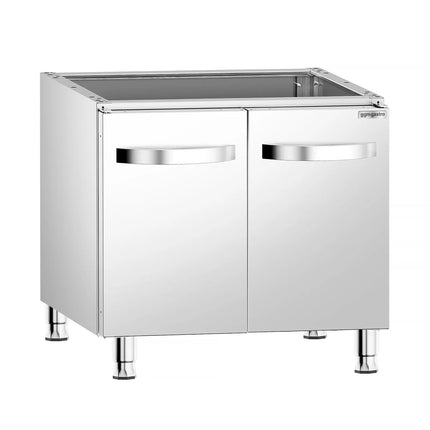 GGM Gastro Base Cabinet for Gas Stove - 600x600x600mm - Stainless Steel AISI 304 - 2 doors - for GHK6634