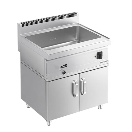 GGM Gastro Bếp Cách Thủy Để Bàn - GN 1/1 + 3x GN 1/9 - 1.2kW - Kèm Tủ Bệ 2 Cánh - Có Van Xả