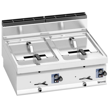 GGM Gastro Bếp Chiên Nhúng Gas 2 Bồn - 10+10L - 13.8kW