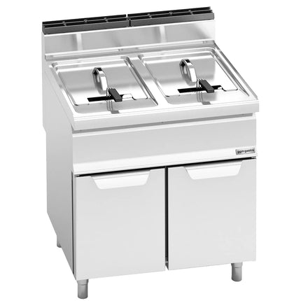 GGM Gastro Bếp Chiên Nhúng Gas Đứng 2 Bồn - 20+20L - 33kW - Có Van Xả