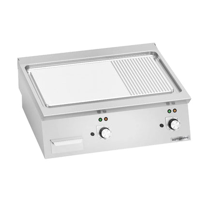 GGM Gastro Bếp Chiên Nướng Điện - 9.6kW - Mặt Nửa Phẳng Nửa Rãnh
