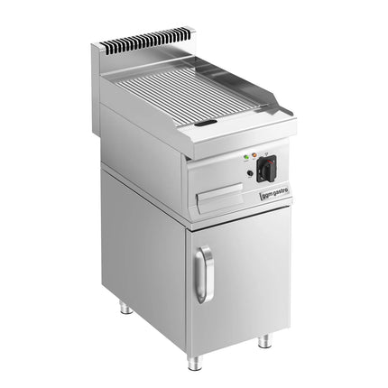 GGM Gastro Bếp Chiên Phẳng Điện - 4.5kW - Diện Tích Nấu: 400x600mm - Có Tủ Bệ - 1 Cánh