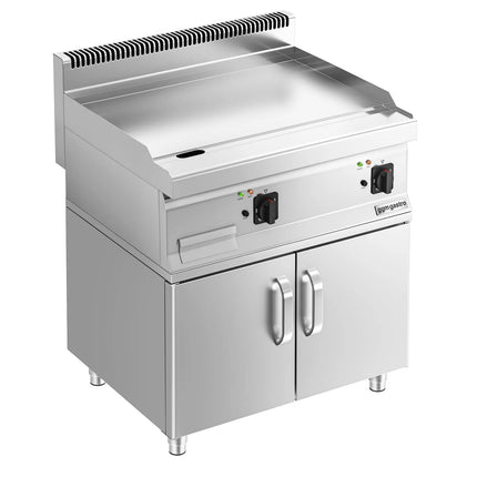 GGM Gastro Bếp Chiên Phẳng Điện - 7.1kW - Mặt Phẳng - Diện Tích Nấu: 795x535mm - Có Tủ Bệ - 2 Cánh