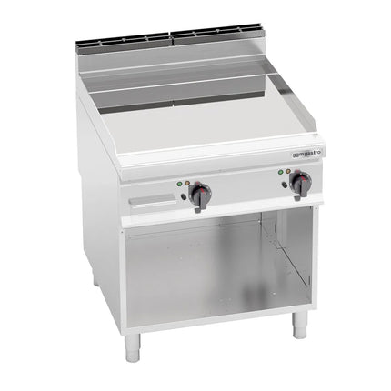GGM Gastro Bếp Chiên Phẳng Điện - Mặt Mạ Crôm Cứng - 11.4kW - Mặt Phẳng - Diện Tích Nấu: 396x667mm - Có Chân Đứng
