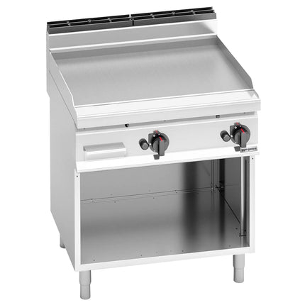 GGM Gastro Bếp Chiên Phẳng Gas - 13.8kW - Mặt Phẳng - Diện Tích Nấu: 795x500mm - Có Chân Đứng