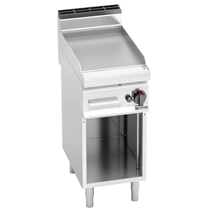 GGM Gastro Bếp Chiên Phẳng Gas - 6.9kW - Mặt Phẳng - Diện Tích Nấu: 395x500mm - Có Chân Đứng