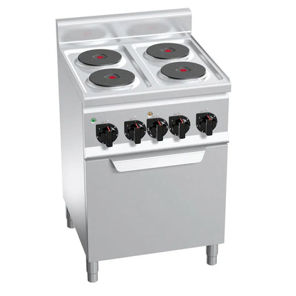 GGM Gastro Bếp Điện Liền Lò - 11kW - 4 Mặt - Kèm Lò Đối Lưu Điện - 3kW