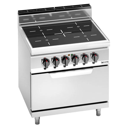GGM Gastro Bếp Điện Liền Lò - 20.3kW - 4 Vùng - Kèm Lò Điện Tĩnh - 7.5kW