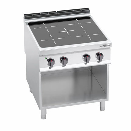 GGM Gastro Bếp Hồng Ngoại - 16kW - 4 Vùng - Có Kệ Dưới Hở