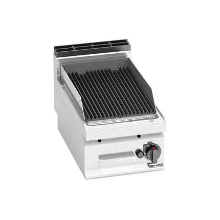 GGM Gastro Bếp Nướng Đá Lava Gas - 6.9kW - Để Bàn - Vỉ Gang - Sâu 714mm