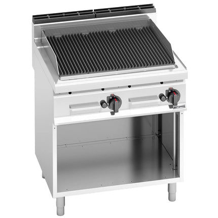 GGM Gastro Bếp Nướng Đá Lava LORENZO 700 - 13.8kW - Đứng Độc Lập - Vỉ Gang - Sâu 714mm