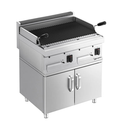 GGM Gastro Bếp Nướng Gas Mario 700 - 800mm - Đứng Độc Lập - Có Tủ Bệ - Sâu 700mm - Vỉ Nướng Nghiêng - Kèm Tủ Bệ - 2 Cánh
