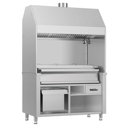 GGM Gastro Bếp Nướng Than - 1360mm - 3 Vỉ Nướng