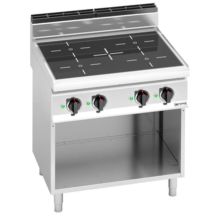 GGM Gastro Bếp Từ Đứng - 14kW - 4 Vùng - Có Kệ Dưới Hở - Hạng Nặng