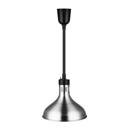 GGM Gastro Buffet Infrared Heat Lamp - Retractable - Conical - Diameter 290mm - 275W - E27 - Cord 600–1500mm