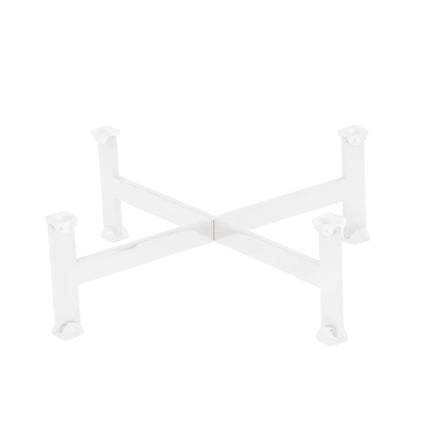 GGM Gastro Buffet Stand - Stainless steel, powder-coated - White - square - Height: 70mm - suitable for platters & plates from 210mm