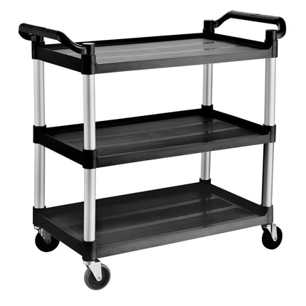 GGM Gastro Catering Trolley - Commercial Service & Clearing Trolley - 1020x490mm - 3 Tier - with quiet castors