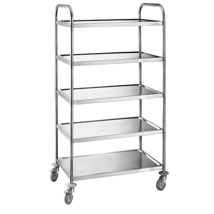 GGM Gastro Catering Trolley - Commercial Service & Clearing Trolley - 845x525mm - 5 Tier