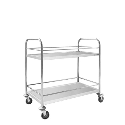 GGM Gastro Catering Trolley - Commercial Service & Clearing Trolley - 845x525mm - 2 Tier - with reinforced frame - with quiet castors