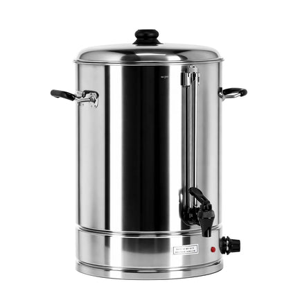 GGM Gastro Catering Water Boiler & Mulled Wine Urn - 17L - 2.5kW - Adjustable Thermostat 30–110°C - Stainless Steel - with Dispensing Tap - Ideal for Mulled Wine