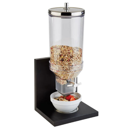 GGM Gastro Cereal Dispenser - BRIDGE - Rotary Dispense - Plastic Container - 4.5L - Wooden Stand
